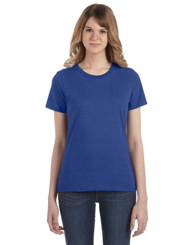 Anvil Ladies Fashion Fit T-Shirt 880 | Heather Blue - Front