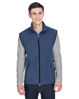 North End Mens Soft Shell Performance Vest 88127 | Regata Blue - Front