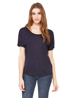 Bella+Canvas Ladies Slouchy T-Shirt 8816 | Midnight - Front