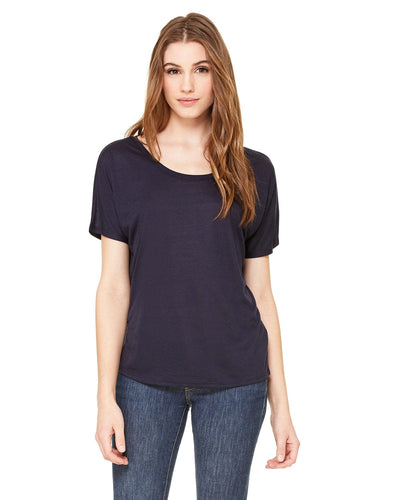 Bella+Canvas Ladies Slouchy T-Shirt 8816 | Midnight - Front