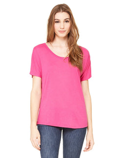 Bella+Canvas Ladies Slouchy T-Shirt 8816 | Berry - Front