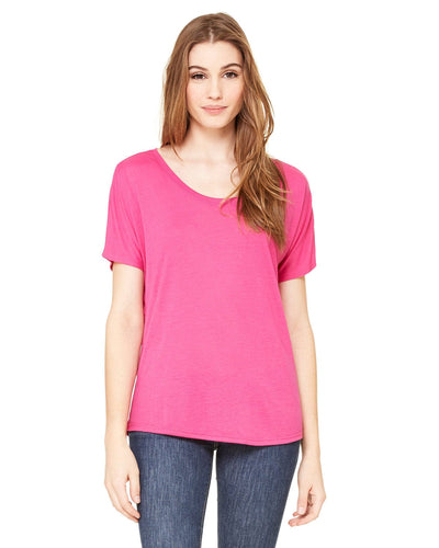 Bella+Canvas Ladies Slouchy T-Shirt 8816 | Berry - Front