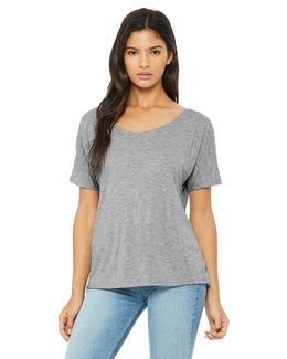 Bella+Canvas Ladies Slouchy T-Shirt 8816 | Athletic Heather - Front