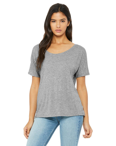 Bella+Canvas Ladies Slouchy T-Shirt 8816 | Athletic Heather - Front