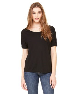 Bella+Canvas Ladies Slouchy T-Shirt 8816 | Black - Front