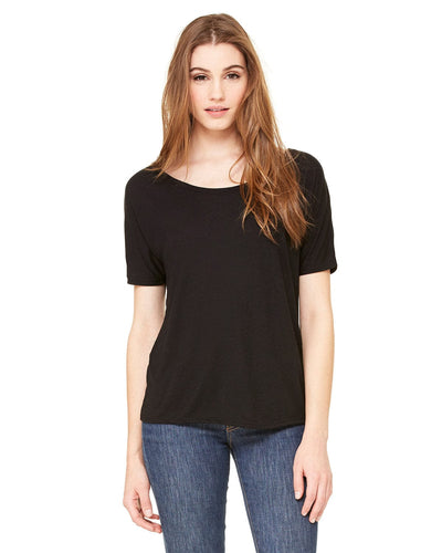 Bella+Canvas Ladies Slouchy T-Shirt 8816 | Black - Front