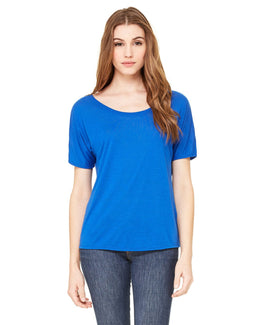 Bella+Canvas Ladies Slouchy T-Shirt 8816 | True Royal - Front
