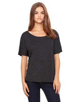Bella+Canvas Ladies Slouchy T-Shirt 8816 | Chrc/ Blk Trblnd - Front