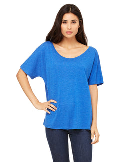 Bella+Canvas Ladies Slouchy T-Shirt 8816 | True Royal Trbd - Front