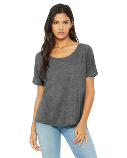 Bella+Canvas Ladies Slouchy T-Shirt 8816 | Asphalt Slub - Front