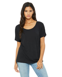 Bella+Canvas Ladies Slouchy T-Shirt 8816 | Dark Grey - Front