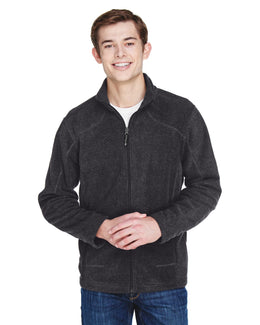 North End Voyage Mens Fleece Jacket 88172 | Heather Charcoal - Front
