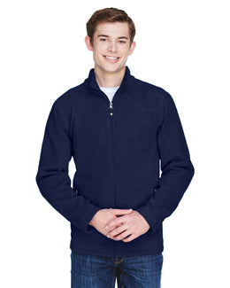 North End Voyage Mens Fleece Jacket 88172 | Classic Navy - Front