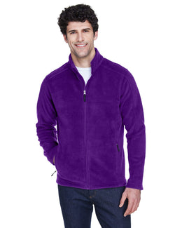 Core 365 Journey Mens Full-Zip Fleece Jacket 88190 | Campus Purple - Front