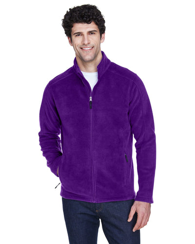 Core 365 Journey Mens Full-Zip Fleece Jacket 88190 | Campus Purple - Front