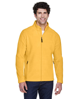Core 365 Journey Mens Full-Zip Fleece Jacket 88190 | Campus Gold - Front