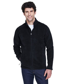 Core 365 Journey Mens Full-Zip Fleece Jacket 88190 | Black - Front