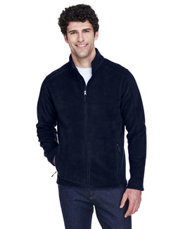 Core 365 Journey Mens Full-Zip Fleece Jacket 88190 | Classic Navy - Front