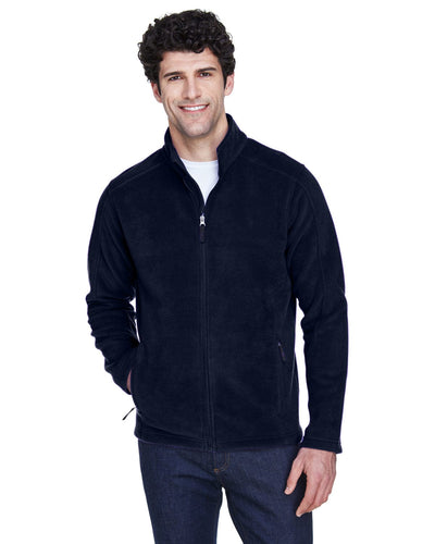 Core 365 Journey Mens Full-Zip Fleece Jacket 88190 | Classic Navy - Front