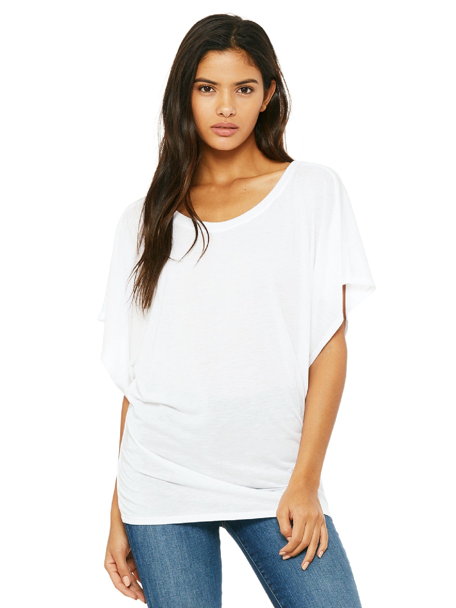 Bella Canvas Ladies Flowy Draped Dolman T Shirt CheapesTees