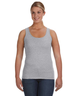 Anvil Ladies Lightweight Tank 882L | Heather Grey - Front