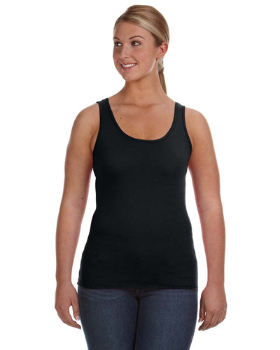 Anvil Ladies Lightweight Tank 882L | Black - Front