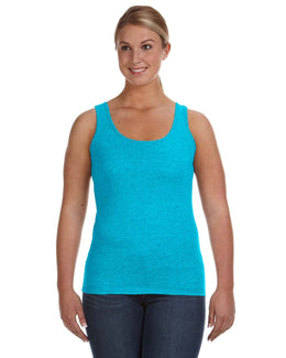 Anvil Ladies Lightweight Tank 882L | Caribbean Blue - Front