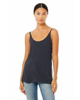 Bella+Canvas Ladies Slouchy Tank 8838 | Heather Navy - Front