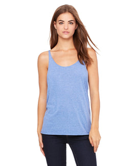 Bella+Canvas Ladies Slouchy Tank 8838 | Blue Triblend - Front