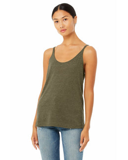 Bella+Canvas Ladies Slouchy Tank 8838 | Heather Olive - Front