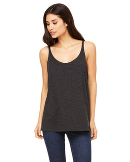 Bella+Canvas Ladies Slouchy Tank 8838 | Char-blk Tribnd - Front