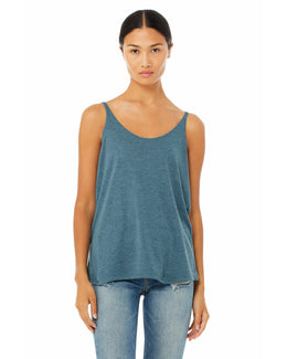 Bella+Canvas Ladies Slouchy Tank 8838 | Hthr Deep Teal - Front
