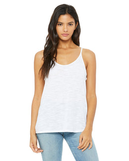 Bella+Canvas Ladies Slouchy Tank 8838 | White Slub - Front
