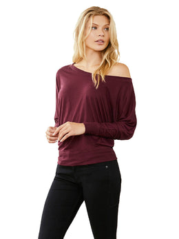 Bella+Canvas Ladies Long Sleeve Off The Shoulder Top