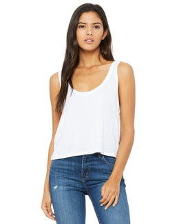 Bella+Canvas Ladies Boxy Tank 8880 | White - Front