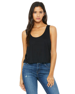 Bella+Canvas Ladies Boxy Tank 8880 | Black - Front