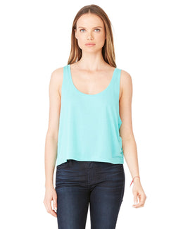 Bella+Canvas Ladies Boxy Tank 8880 | Teal - Front