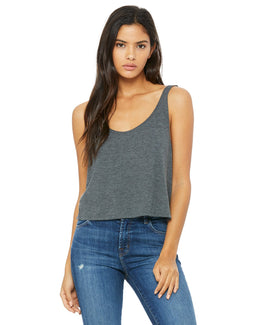 Bella+Canvas Ladies Boxy Tank 8880 | Drk Grey Heather - Front