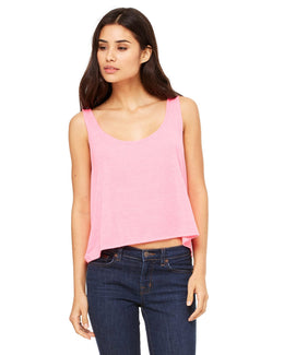 Bella+Canvas Ladies Boxy Tank 8880 | Neon Pink - Front