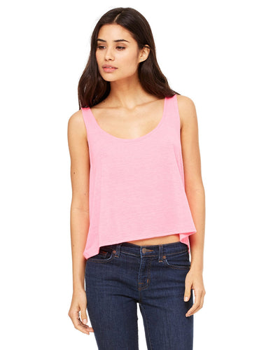 Bella+Canvas Ladies Boxy Tank 8880 | Neon Pink - Front