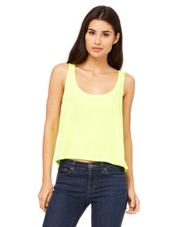 Bella+Canvas Ladies Boxy Tank 8880 | Neon Yellow - Front