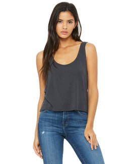 Bella+Canvas Ladies Boxy Tank 8880 | Dark Grey - Front