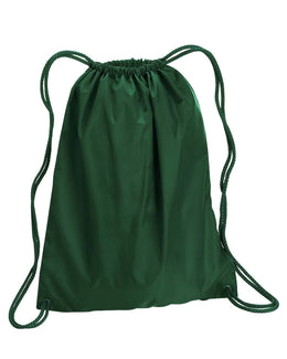 Liberty Bags Large Drawstring Backpack 8882 | Forest Green - Front