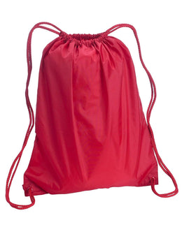 Liberty Bags Large Drawstring Backpack 8882 | Red - Front