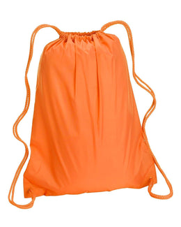 Liberty Bags Large Drawstring Backpack 8882 | Orange - Front