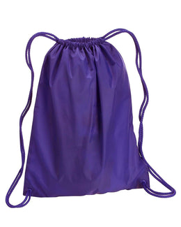 Liberty Bags Large Drawstring Backpack 8882 | Purple - Front