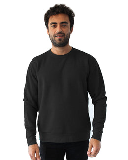 Next Level Apparel Unisex Malibu Pullover Sweatshirt 9002NL | Heather Black - Front