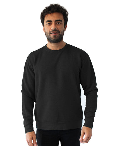 Next Level Apparel Unisex Malibu Pullover Sweatshirt 9002NL | Heather Black - Front