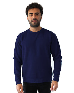 Next Level Apparel Unisex Malibu Pullover Sweatshirt 9002NL | Hthr Midnite Nvy - Front