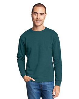 Next Level Apparel Unisex Malibu Pullover Sweatshirt 9002NL | Heather Teal - Front